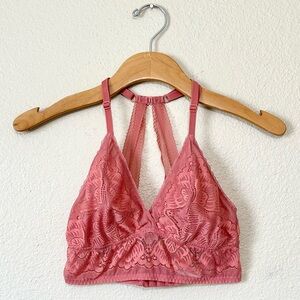 Auden Floral Lace Bralette - Size Small, Boho Orange - Like New